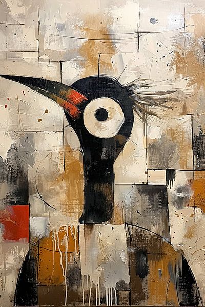 You Tokkin To Me? van Abstract Schilderij