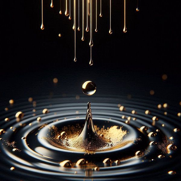 Golden drop by Kay Weber