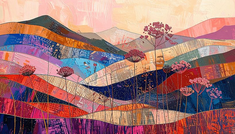 Moderne abstrakte Malerei. Serie: Landschaft in Strukturen - 13 von Studio Pieternel