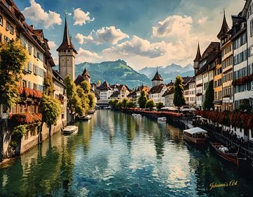 Luzern, Zwitserland 1 van Johanna's Art
