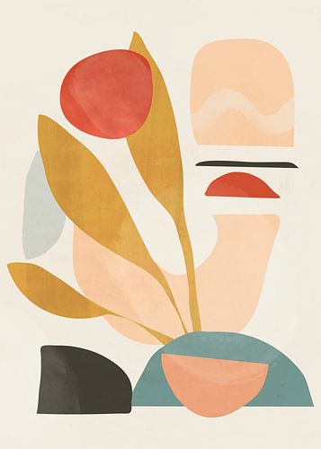 Abstrakte Formen und kräftige Farben