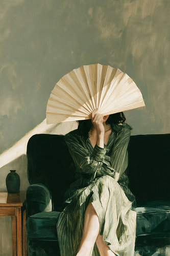 The woman with the fan no. 6