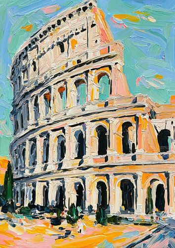 Rome Colosseum Matisse-stijl