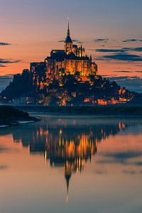 Mont Saint-Michel, Normandie, Frankreich von Henk Meijer Photography