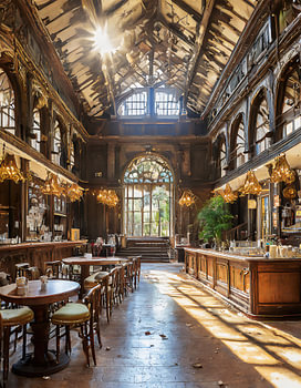 Lost Places Kaffee Bar mit Zweistock u