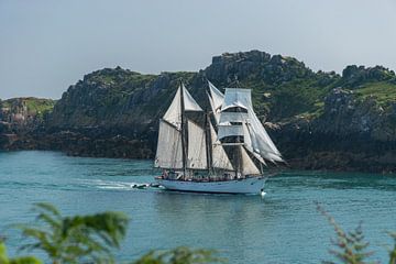 Large sailing ship in the bay by Patrick Verhoef