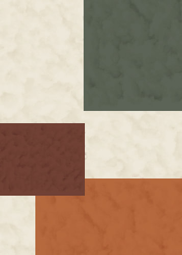 Earthy Toned Abstract Color Block Background with Watercolor Textures