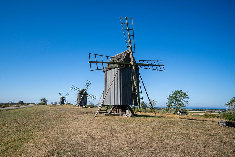 Les moulins de l'île d'Öland par Hans Brinkel