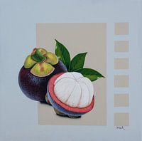One and a half mangosteen