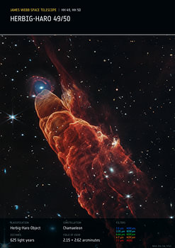 Herbig Haro 49/50 | HH49, HH50 | James Webb Space Telescope