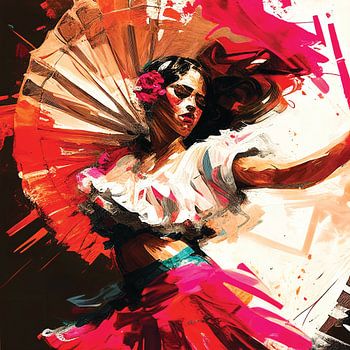 Dynamische Flamenco danseres