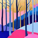 Whispers in the Alpine Glow van Abstract Schilderij thumbnail
