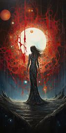 Sprookjesachtig landschap surrealistisch abstract en bizarre van Art Bizarre