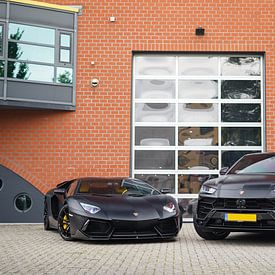 Abgeschwärzte Lamborghini Aventador & Urus von Joost Prins Photograhy