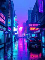 Rainy Neon City