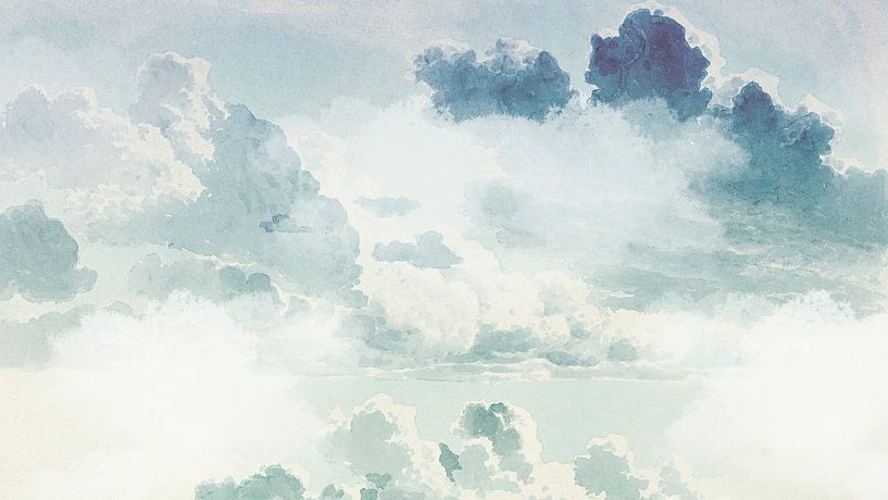 Zomerse Regenboog Wolken van FRESH Fine Art