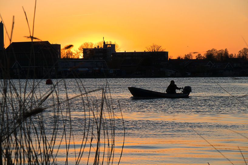 Zonsondergang van Leo van Beugen