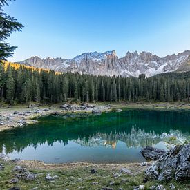 Lake Carezza by Lex van Doorn