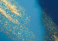 Gold glitzert