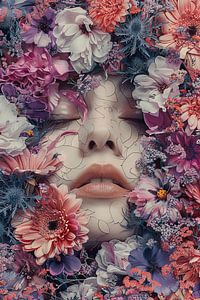 Frau mit Blumen