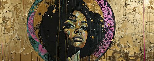 Femme Or Abstrait | Aurora Resonance