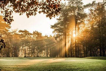 Zonsopkomst op koude winter dag van Bas Fransen