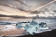 Blocs de glace sur la plage par Ralf Lehmann Aperçu