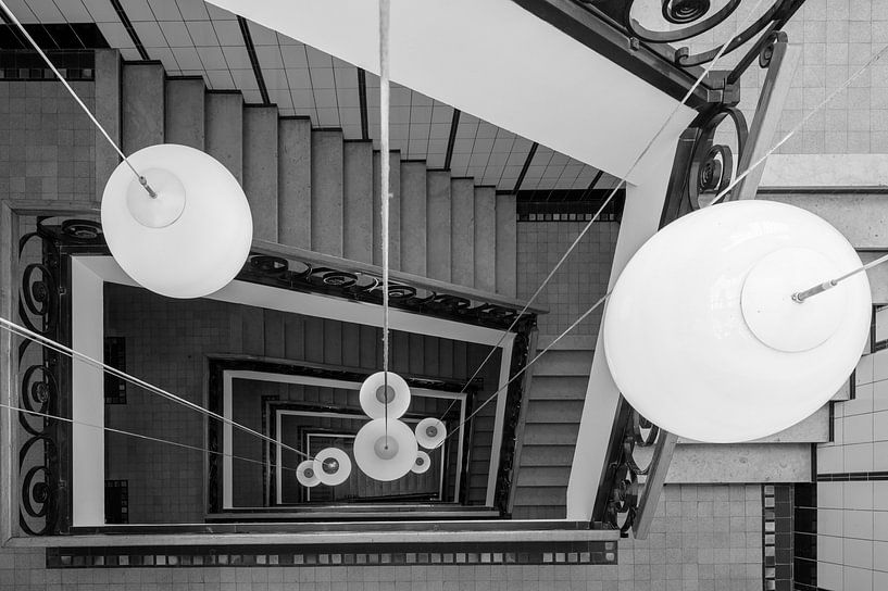 Treppenhaus Oxford House Amsterdam von Peter Bartelings