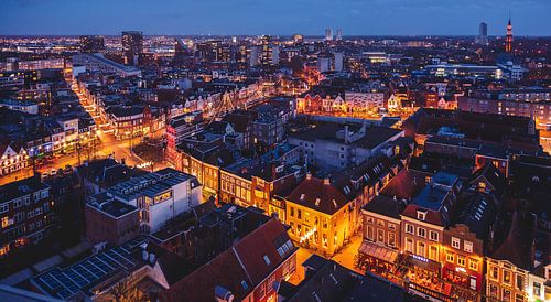 Skyline Groningen, Sint-Jozefkathedraal, Schuitendiep, binnenstad, Oosterpoortbuurt, Damsterbuurt