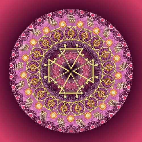 Kristal Mandala-Verlossingsenergie-Prosonodolicht-Jezus