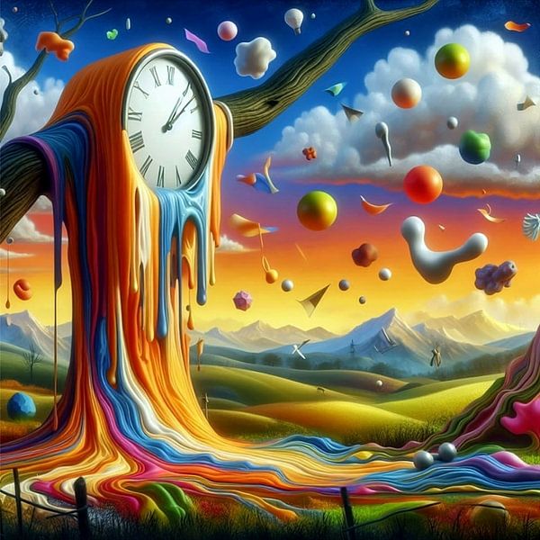 Fairground 8 Salvador Dali style by Yvonne van Huizen