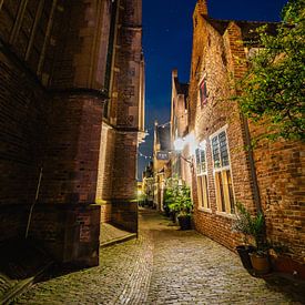 Het steegje langs de Stevenskerk in Nijmegen van Daniëlle Langelaar Photography