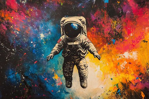 Astronaute coloré