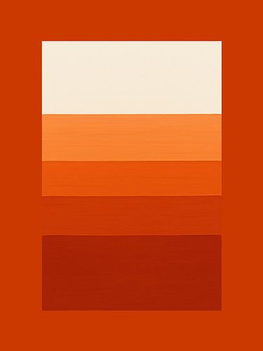 Minimalistisch abstract in Ton-sur-Ton: Terracotta