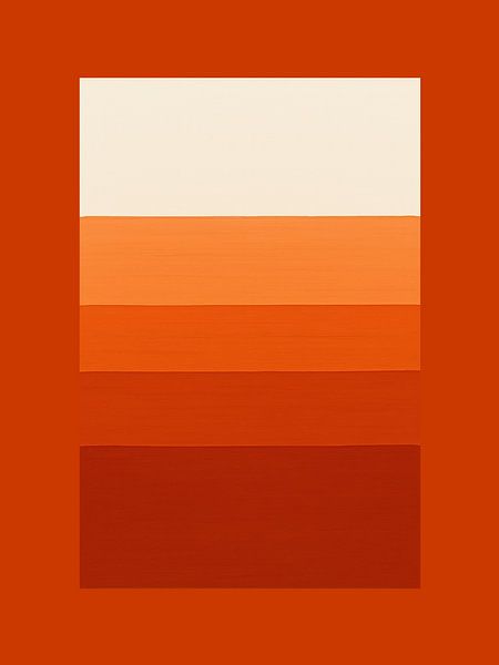 Minimalistischer Abstrakt in Ton-sur-Ton: Terrakotta von STUDIO MINIMAL ART