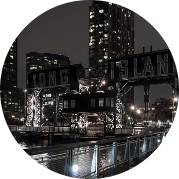 Alte Hafenanlage in New York  Long Island van Kurt Krause