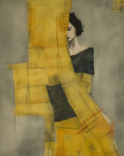 Portret "Yellow color blocking"