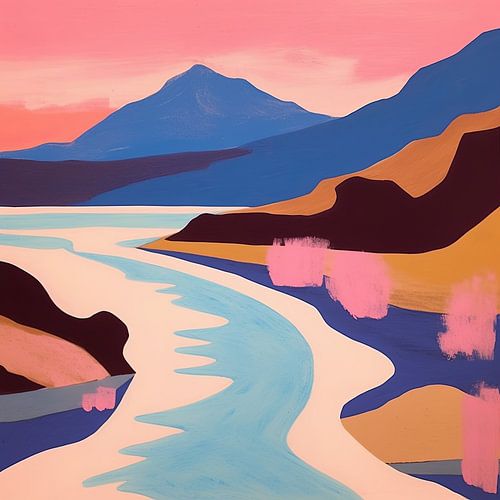 Op Henri Matisse geïnspireerd landschap