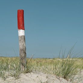 Strandpaal op het strand van Timo Brodtmann Fotografie