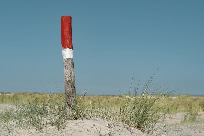 Strandpaal op het strand van Timo Brodtmann Fotografie