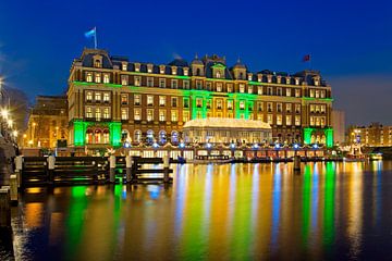 Amstel Hotel nachtfoto te Amsterdam