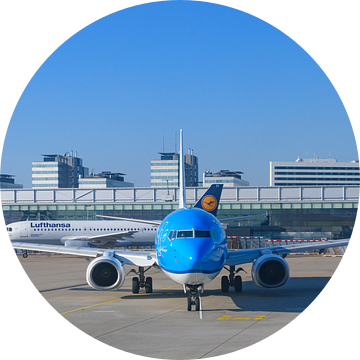 KLM vliegtuig op de luchthaven Amsterdam Schiphol