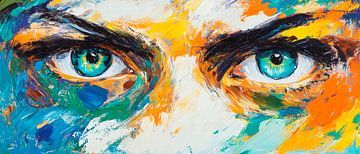 Kleurrijke ogen in abstract - Kunstzinnige blik van Poster Art Shop