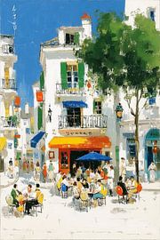 Restaurant avec terrasse | Un dîner coloré en terrasse