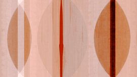 Warm Scandinavian Bauhaus Abstraction Organic by Mad Dog Art