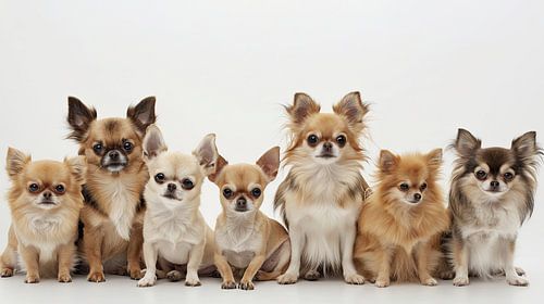 Groepsfoto chihuahua's