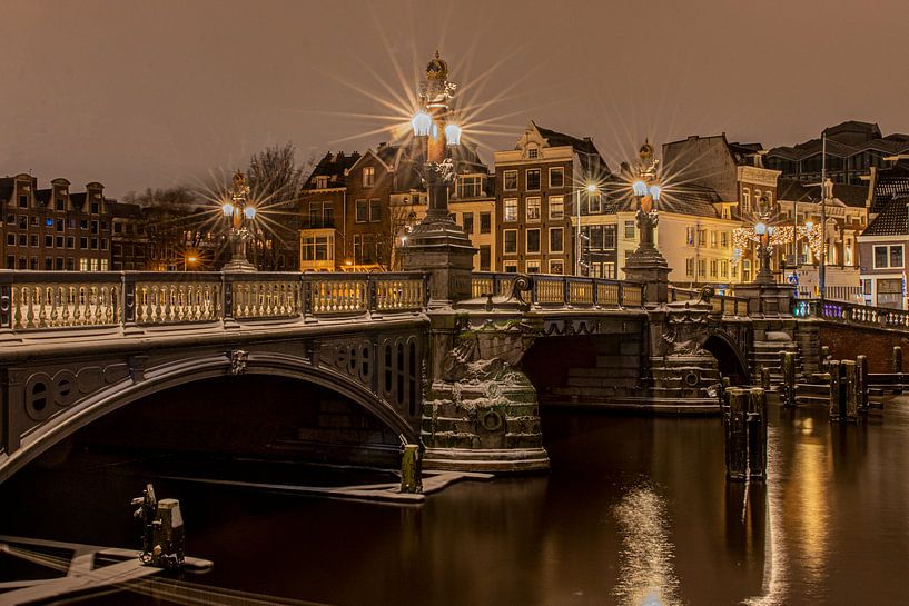 Amsterdam, the Blue Bridge by Bert Koppe