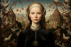 Die Dame mit den Tauben