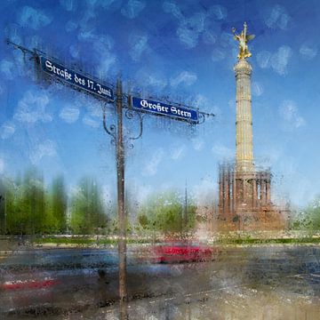 City-Art Berlin Victory Column van Melanie Viola