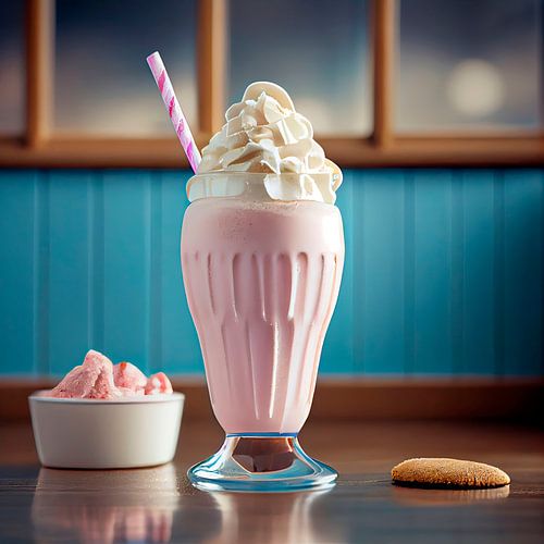 Milkshake tentant à la fraise